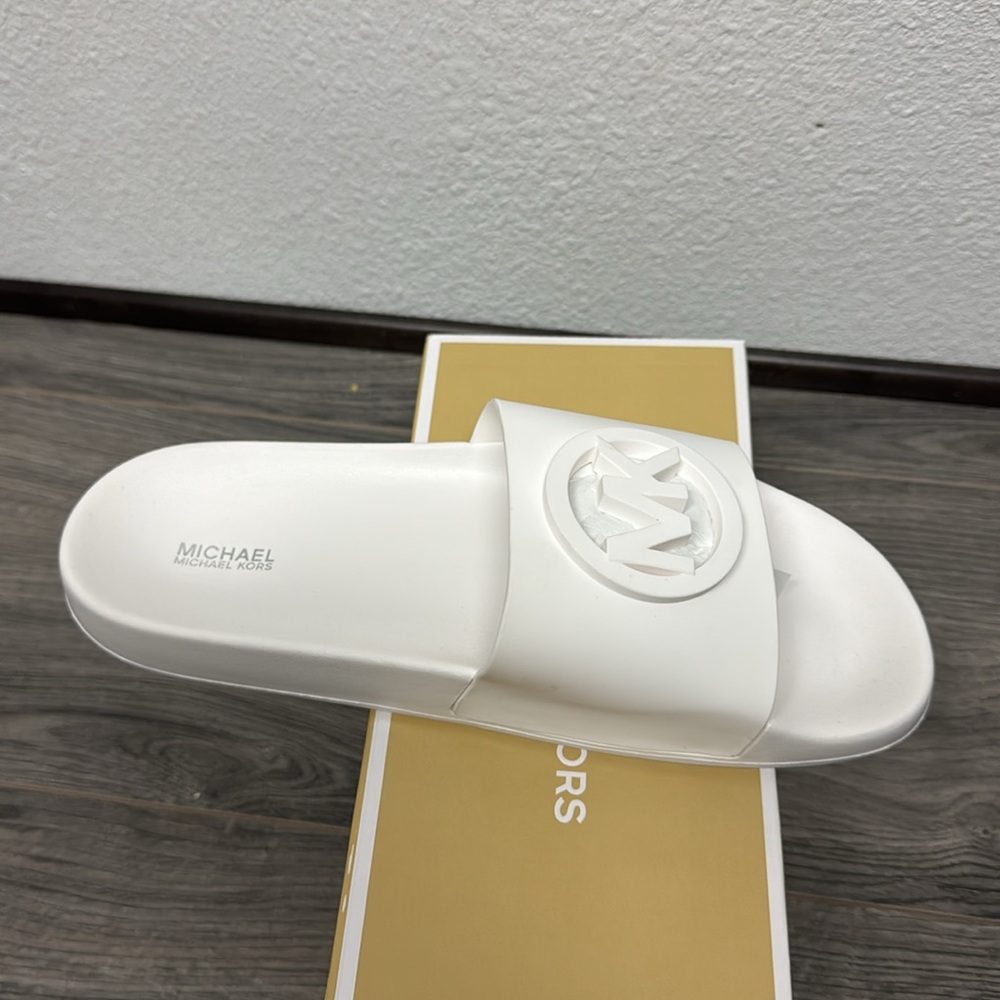 Michael Kors gilmore slide sandal - optic white - Picture 5 of 6